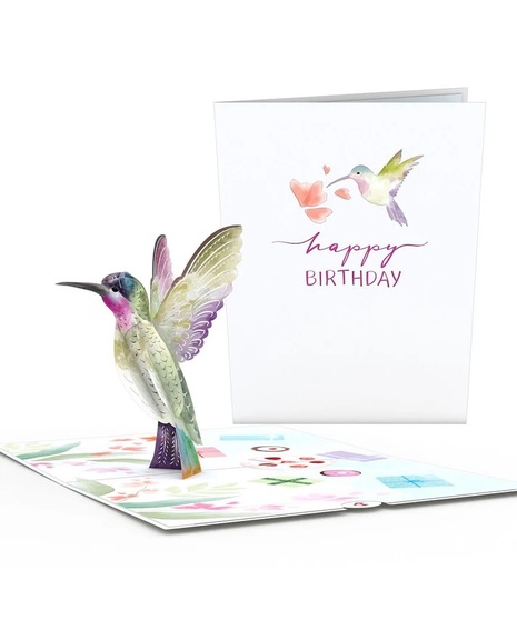 Birthday Hummingbird Pop-up Greeting Card