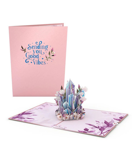 Good Vibes Crystal Pop-Up Card